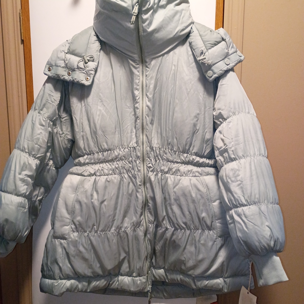 FP Movement by Free People Light Gray Puffer Jacket
